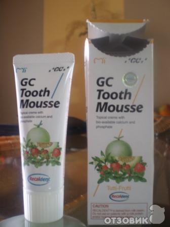 Крем-гель для восстановления зубной эмали GS Tooth Mousse с биоактивным кальцием и фосфатами фото