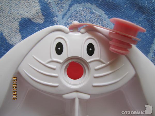 Тарелка с подогревом на присоске (3 секции), ложка, вилка