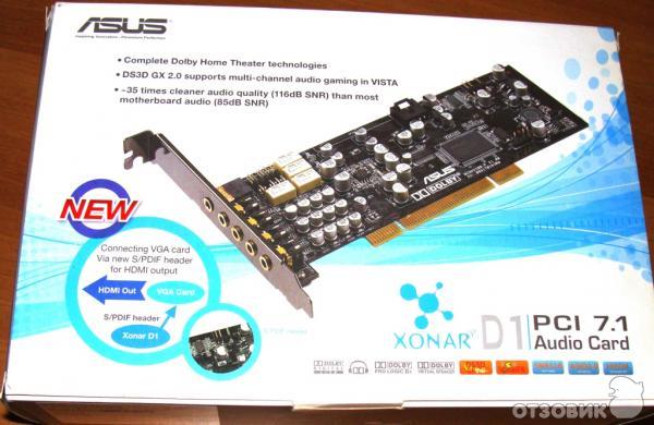 Звуковая карта Asus Xonar D1 фото