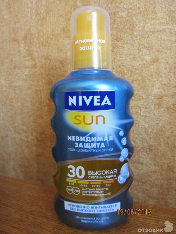 Солнцезащитный спрей Nivea Sun фото