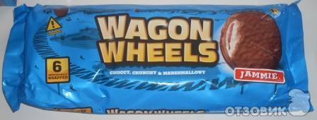 Печенье Wagon Wheels с суфле и джемом фото