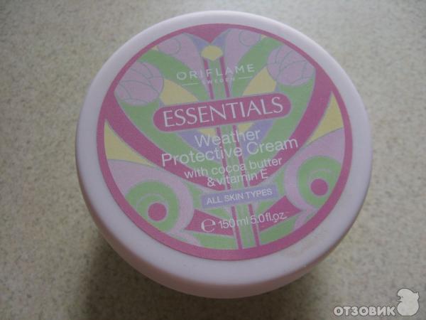 Зимний крем для лица Oriflame Essentials Weather Protective Cream with cocoa butter & vitamin E фото