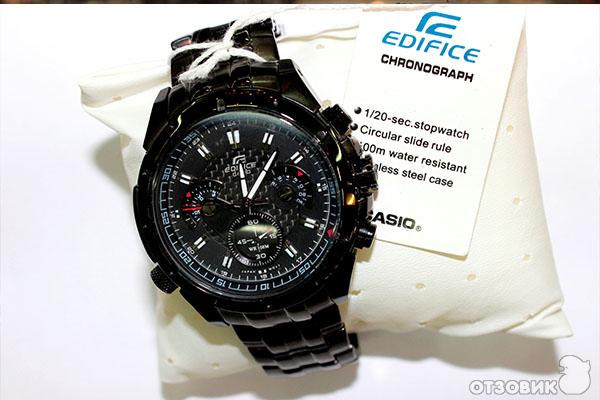 Мужские кварцевые часы Casio EF-535BK-1A фото