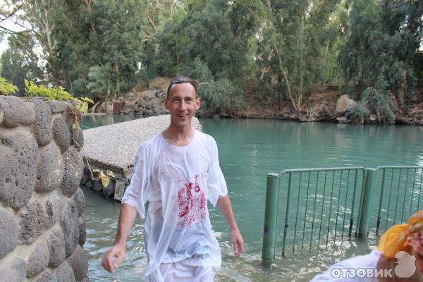 Крещение в реке Иордан (Израиль) фото