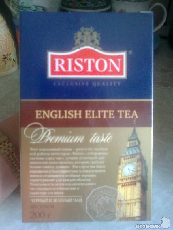 Чай Riston English Elite Tea (смесь черного и зеленого чая) фото