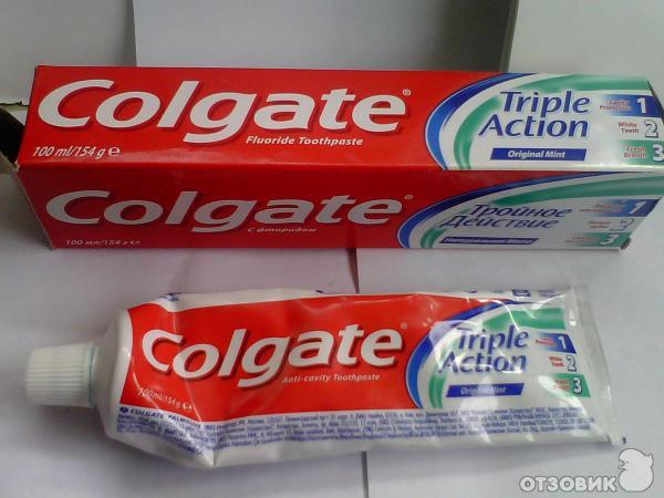 Зубная паста Colgate Triple Action фото