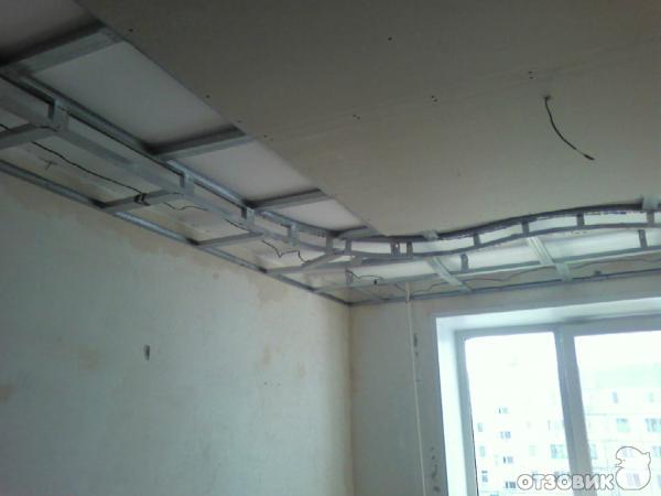 Декоративный потолок из гипсокартона фото