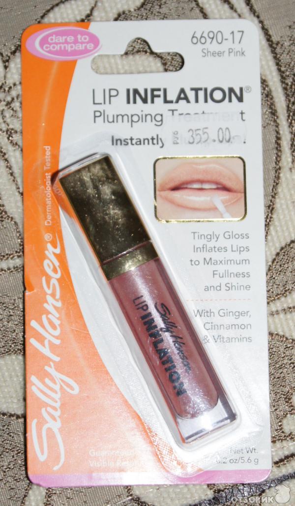 Sally hansen lip deals inflation plumping treatment отзывы