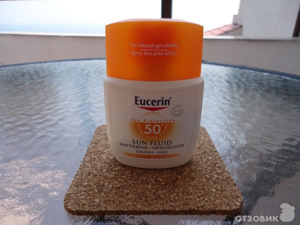 Матирующий солнцезащитный флюид для лица Eucerin SUN FLUID 50+ Mattierend (Гамберг, Германия)