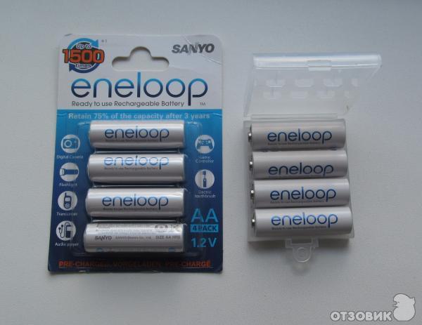 Аккумуляторные батареи Sanyo ENELOOP R6 АА (2000mAh) фото