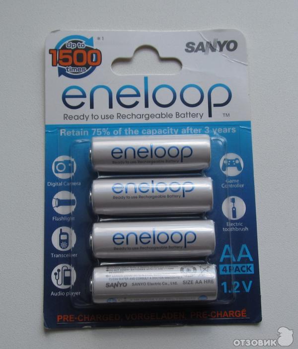 Аккумуляторные батареи Sanyo ENELOOP R6 АА (2000mAh) фото