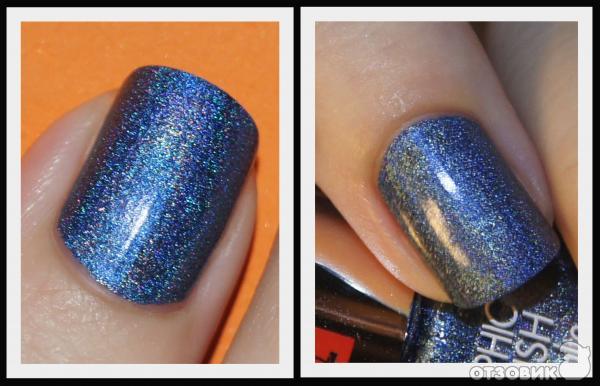 Лак для ногтей PUPA Holographic Nail Polish №034 Denim Blue фото