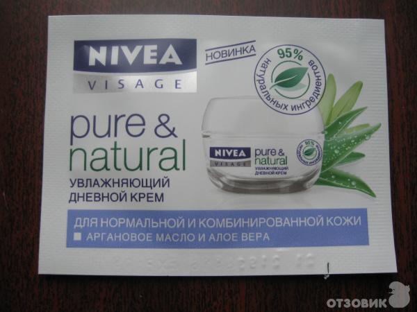 Увлажняющий дневной крем Nivea Visage Pure & Natural фото