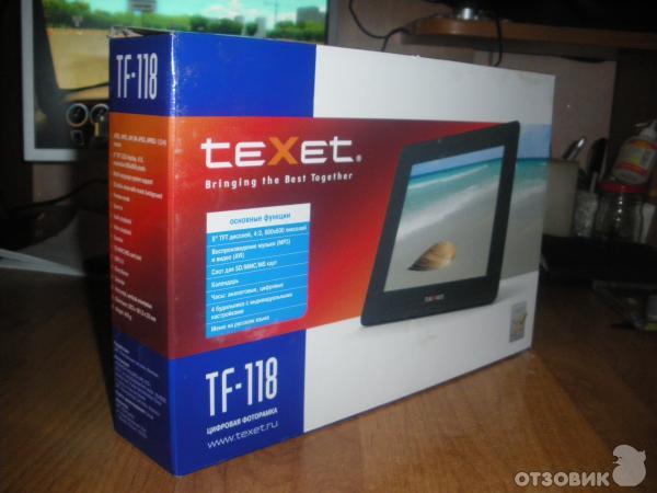 Цифровая фоторамка texet tf-118