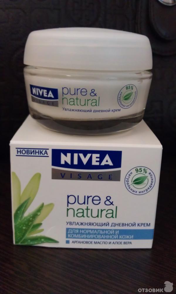 Увлажняющий дневной крем Nivea Visage Pure & Natural фото