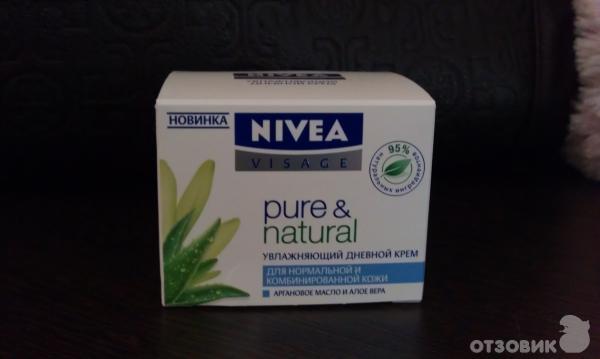 Увлажняющий дневной крем Nivea Visage Pure & Natural фото