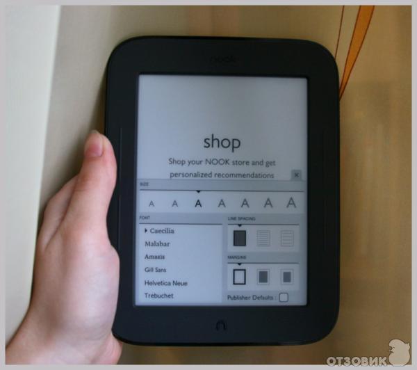 Электронная книга Barnes & Noble Nook Simple Touch фото