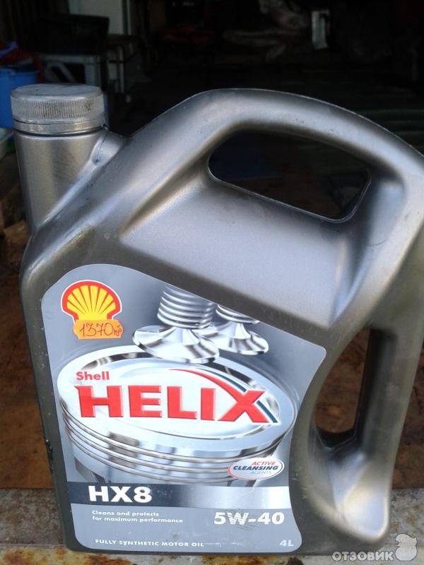 Синтетическое моторное масло Shell Helix HX8 5w-40 фото