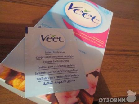 Восковые полоски Veet для чувствительной кожи фото